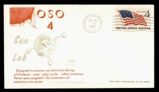Dr Who 1967 Patrick Afb Oso 4 Sun Lab Space Satellite C135523