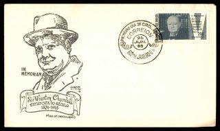 Mayfairstamps 1965 Brasil Fdc Sir Winston Churchill First Day Cover Wwb_40537