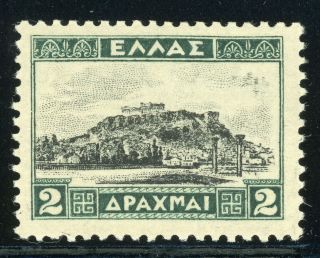 Greece Mnh Selections: Scott 329 2d Green/black (1927) Cv$6,