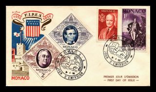 Dr Jim Stamps American Presidents Fipex Fdc Combo Monaco Scott 354 - 57 Cover