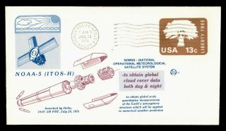 Dr Who 1976 Vandenberg Afb Noaa - 5 Space Satellite Launch Stationery C135326