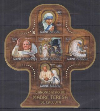 V289.  Guine - Bissau - Mnh - 2016 - Famous People - Mother Teresa