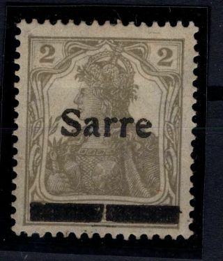 P116207/ French Saar / Variety / Maury 1 Iia Mh Certificate 285 E