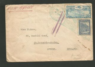 1937 Dominican Republic Airmail Cover To England