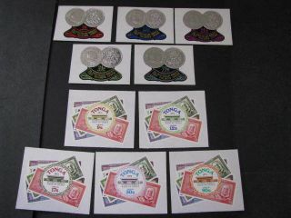Tonga Stamp Sets Air Mail Scott C112 - C116 & C125 - C129 Lot
