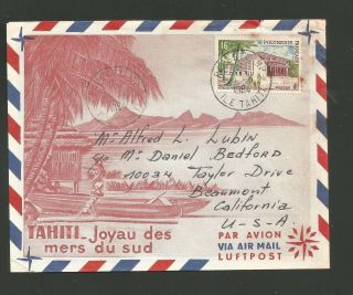 1964 French Polynesia Tahiti Cover To California