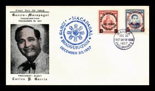 Dr Jim Stamps President Elect Carlos Garcia Fdc Combo Philippines Cover