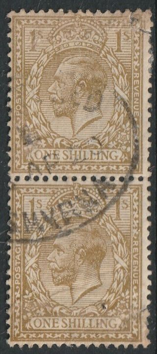 Gb Abroad In Smyrna British Levant Kgv 1/ - Pair Registered Postmark