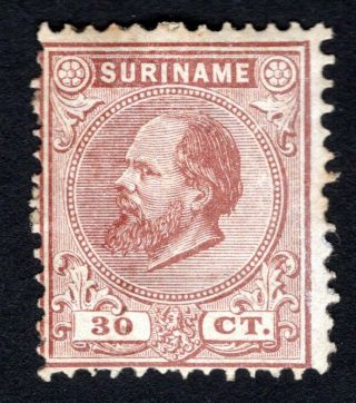 Suriname 1889 Stamp Mi 19 Mh Cv=55€