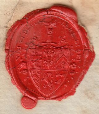 Gb: George Iii Entire To Edward Jones,  Llandovery,  Lovely Wax Seal,  22 Sep 1795