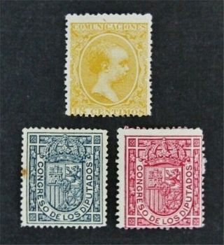 Nystamps Spain Stamp O9 - O11 Og H $35