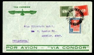 Argentina - 1935 Airmail Cover To England,  Via Condor