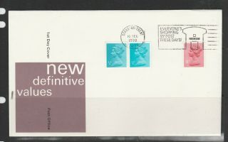 Gb Fdc 1980 1/2p Machin,  With Slogan " Everyones Shopping By Post These