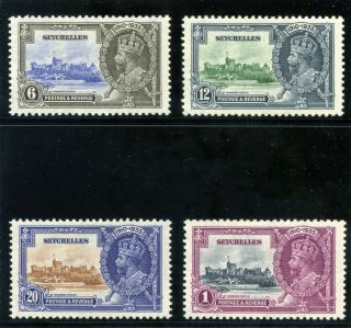 Seychelles 1935 Kgv Silver Jubilee Set Complete Mlh.  Sg 128 - 131.  Sc 118 - 121.