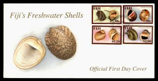 Dr Who Fiji Freshwater Shells Sea Ocean Fdc C124482