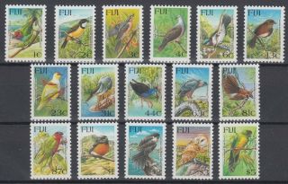 Fiji 1995 Birds Defin Set (x16)