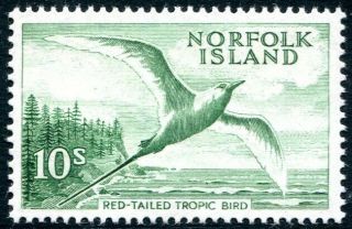 Norfolk Island - 1961 10/ - Emerald - Green Sg 36 Unmounted V28974