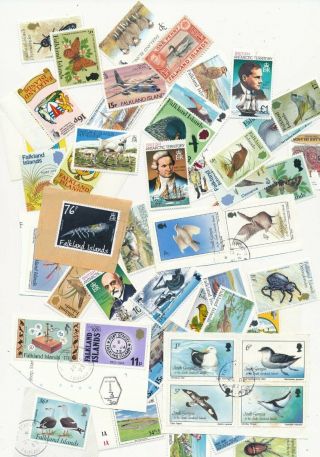 Falkland Islands British Antarctic Territory 50 Stamps