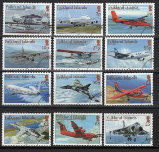 Falkland Islands 2008 Aircraft Definitive Set Fu