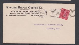 Usa 1913 Sellers Brown Coffee Tea Spices Advertising Cover St Louis Missouri