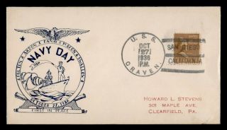 Dr Who 1938 Uss Craven Navy Ship In San Diego Ca Prexie C133177