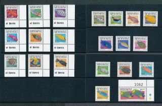 Micronesia 1998 - 99 Fish 21 Different Nh,  $11.  75 W/ Control,  Face Value $35.  91