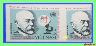 Vietnam Imperf R.  Koch Error Color Move Pair Mnh Ngai