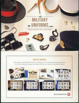 Zealand Prestige Booklet 2003 Military Uniforms (id:blb10)
