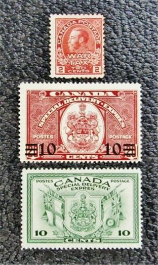 Nystamps Canada Stamp E9 E10 Mr2 Og H $41