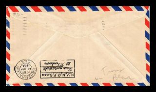 DR JIM STAMPS US LOS ANGELES FIRST FLIGHT AIR MAIL COVER COPENHAGEN 1954 2