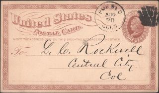 U.  S. ,  1873.  Colorado Territory Ux1,  Pueblo - Central City