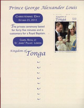 Tonga 1244,  S/s X10,  Prince William & Middleton 