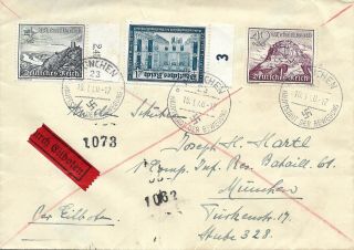 Germany - 1940 Vintage Registered Envelope Send To " MÜnchen "