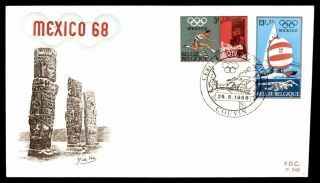 Mayfairstamps Mexico 1968 Summer Olympics First Day Cover Wwb28099