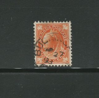 Stamps - Canada - Sc 72 - Queen Victoria Leaf Issue - Buckingham Cancel
