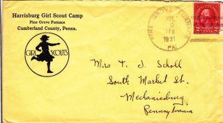 1931,  Girl Scout Camp,  Cumberland County To Mechanicsburg,  Pa (33294)