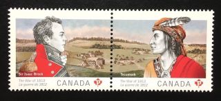 Canada 2554 - 2555a Mnh,  The War Of 1812 Stamps 2012