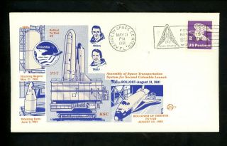 Us Space Cover Shuttle Sts - 2 Columbia Ksc Kennedy Space Center Fl 5/21/1981