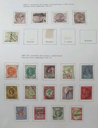 Gb Stamps Queen Victoria Jubilee Set,  Other Surface Printed Fine
