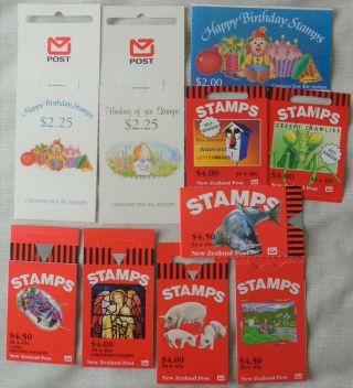 Zealand 10 Booklets - Letterboxes,  Creepy Crawlies - Animals - Mnh