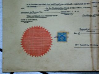 Philippine Stamp 1936 Document Deeds Of Transfer Documentary Revenue Affixed