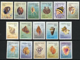 Christmas Island 1992 Shells - Full Definitive Set Of 16
