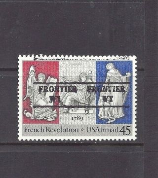 Wyoming Precancel On French Revolution Air Mail (c120)