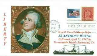 Anthony Wayne Liberty Ship Named: American Revolutionary War General Portrait