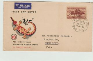 Australia 1961 Fdc 5/ - Nt Cattle Industry Wesley Cover
