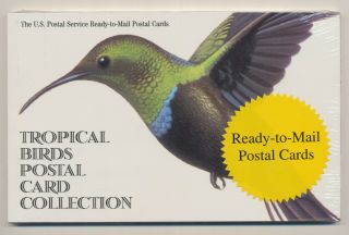 U.  S.  Postal Cards,  Tropical Birds.  Issued In 1998,  4 Birds,  5 Of Each.  Scott No’