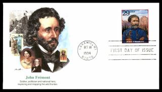 Mayfairstamps Us Fdc 1994 John Fremont Exploring And Mapping The Wild Frontier F