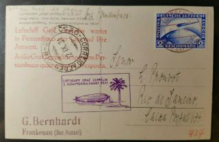 Germany Zeppelin Postcard 1931 Michel 423 2 Rm