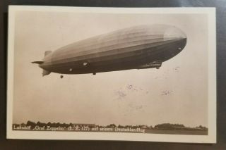Germany Zeppelin Postcard 1931 Michel 423 2 RM 2