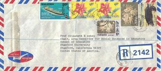 1984 Kuala Lumpur,  Malaysia Cancel On Registetred Airmail Cover Sent To The Usa